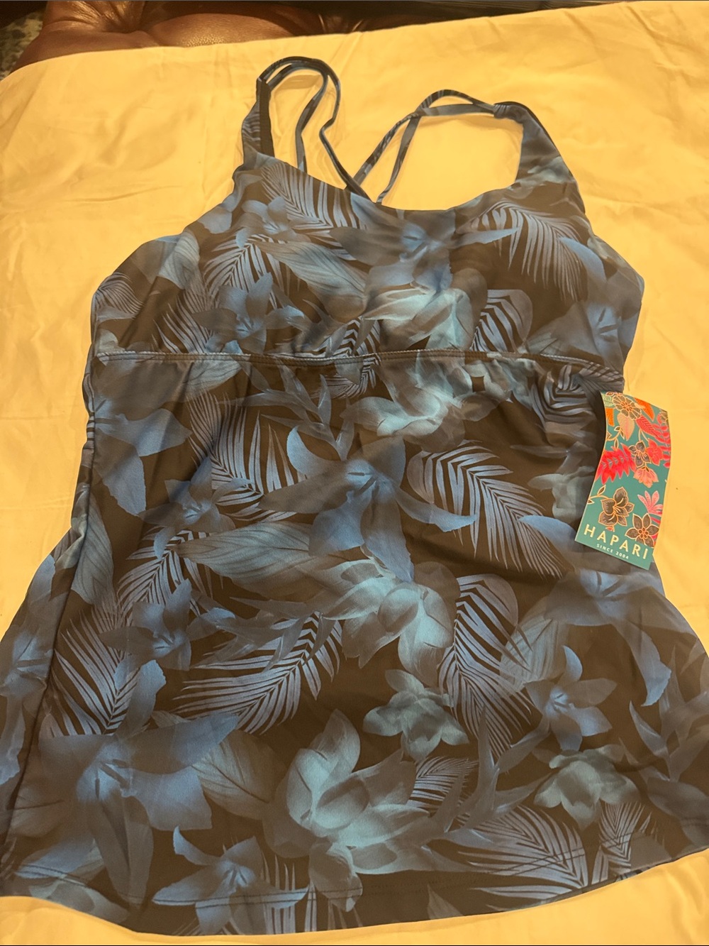 Hapari Blue Floral Tankini One-Piece Women